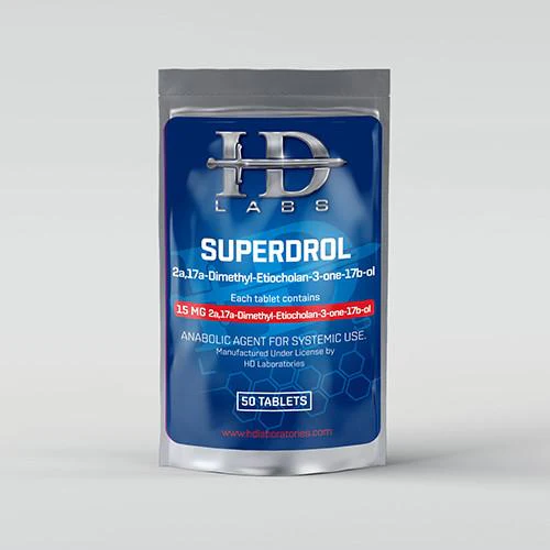 HD Labs Superdrol 15mg 50 Tabs