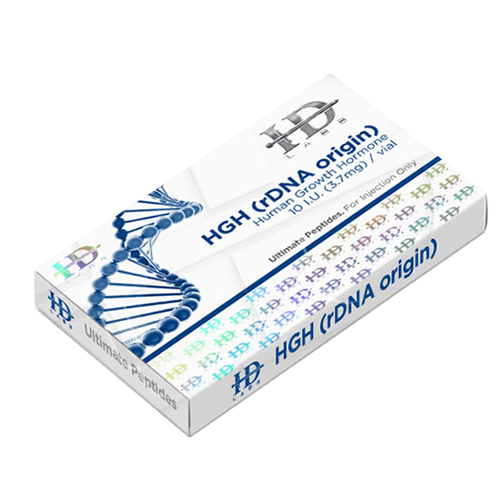 HD Labs HGH (rDNA origin) 10iu (3.75mg per vial) 10 vial kit